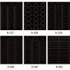 Black French hollowed-out nail art stickers, anti-overflow glue nail stickers, dual-purpose, easy to tear and wear, nail sheet stickers Item Picture